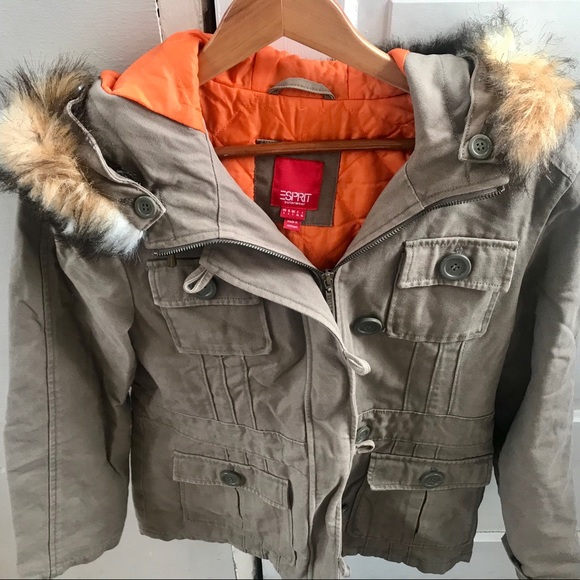 Military inspired ESPRIT winter coat - Picture 2 of 15